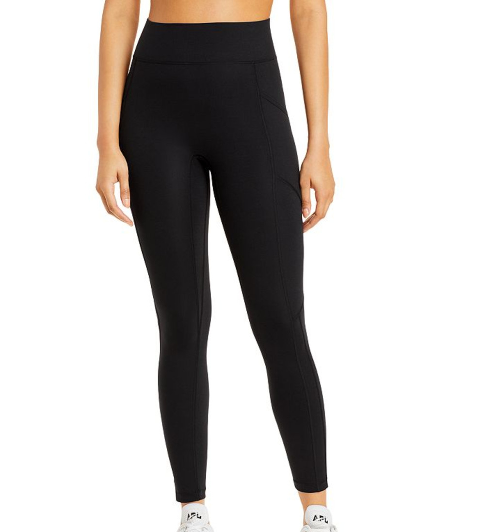 All Access High Waisted Black Center Stage Leggings Size L